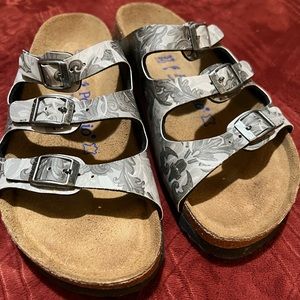 Birkenstock Papillio Florida Sandals. Unique Pattern!